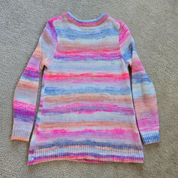 NWT Gap Forever Cozy Pink Spacedye Tunic Sweater - Picture 6 of 9